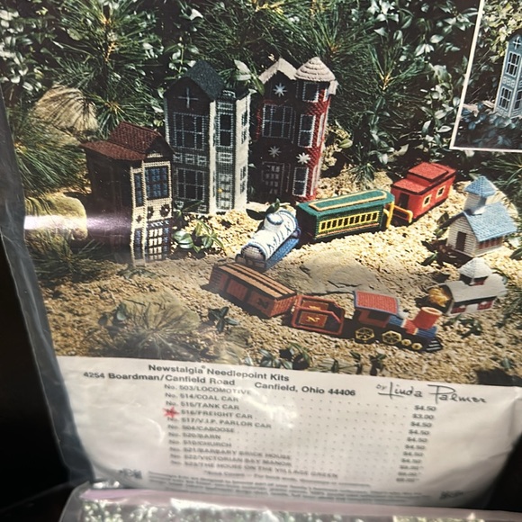 Newstalgia Other - Newstalgia Needlepoint Kits Locomotive/Freight Car/Coal Car/Caboose-Bundle1980’s